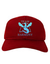 Team Harmony Adult Dark Baseball Cap Hat-Baseball Cap-TooLoud-Red-One Size-Davson Sales