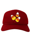 Cute Candy Corn Family Halloween Adult Dark Baseball Cap Hat-Baseball Cap-TooLoud-Red-One Size-Davson Sales