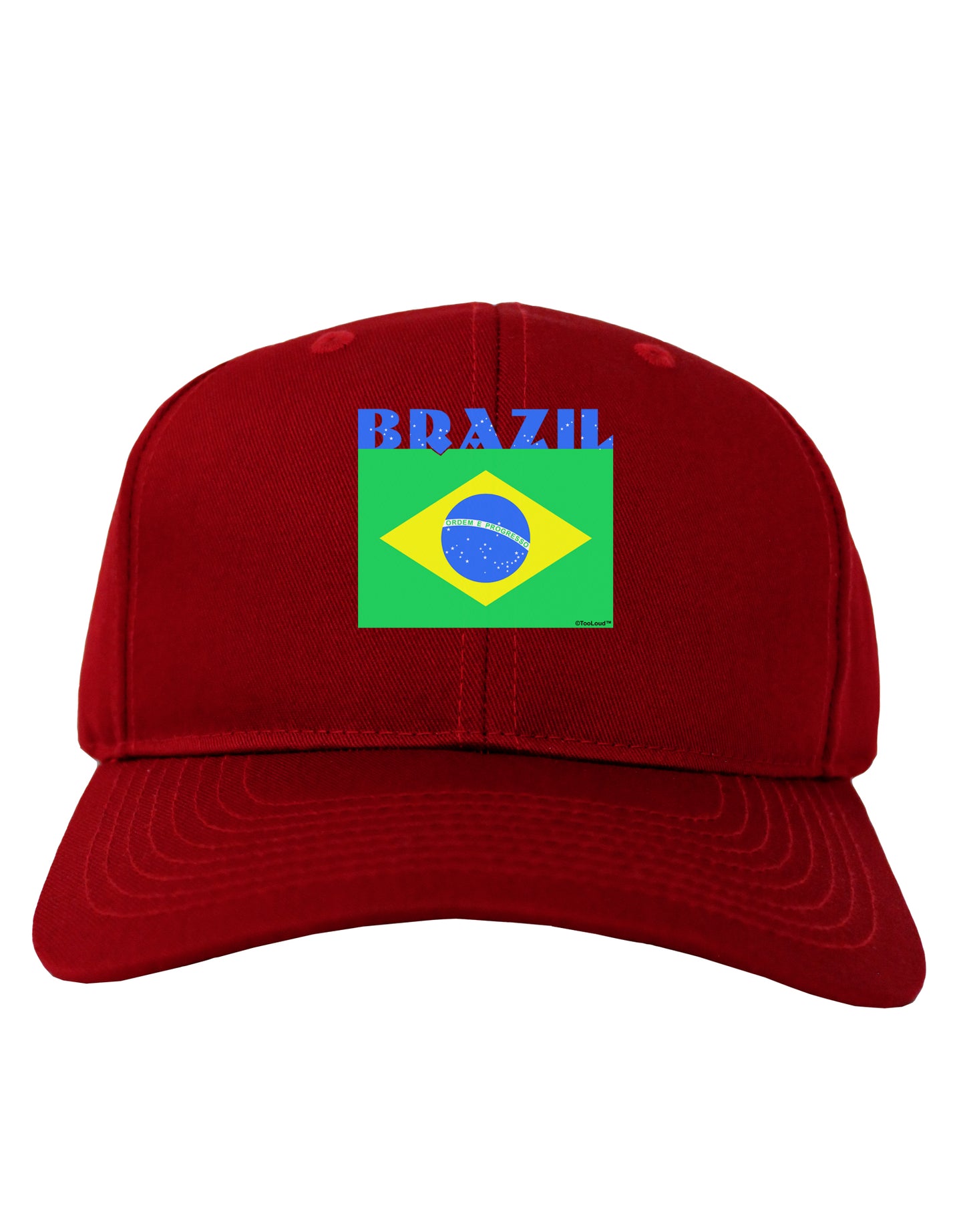 Brazil Flag Adult Dark Baseball Cap Hat-Baseball Cap-TooLoud-Red-One Size-Davson Sales