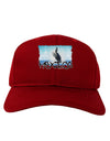 Mexico - Whale Watching Cut-out Adult Dark Baseball Cap Hat-Baseball Cap-TooLoud-Red-One Size-Davson Sales