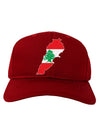 Lebanon Flag Silhouette Adult Dark Baseball Cap Hat-Baseball Cap-TooLoud-Red-One Size-Davson Sales