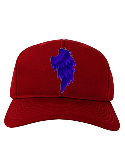 Single Right Dark Angel Wing Design - Couples Adult Dark Baseball Cap Hat-Baseball Cap-TooLoud-Red-One Size-Davson Sales