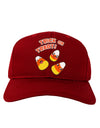 Trick or Treat Cute Candy Corn Halloween Adult Dark Baseball Cap Hat-Baseball Cap-TooLoud-Red-One Size-Davson Sales