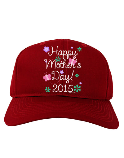 Happy Mother's Day (CURRENT YEAR) Adult Dark Baseball Cap Hat by TooLoud-Baseball Cap-TooLoud-Red-One Size-Davson Sales