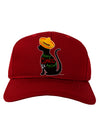 Happy Cinco de Meow - Cinco de Mayo Cat Adult Dark Baseball Cap Hat by TooLoud-Baseball Cap-TooLoud-Red-One Size-Davson Sales