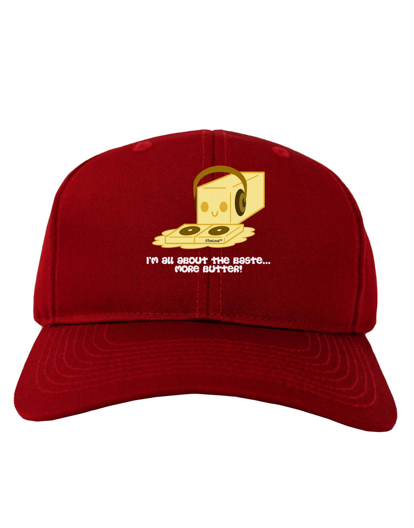 Butter - All About That Baste Adult Dark Baseball Cap Hat by TooLoud-Baseball Cap-TooLoud-Red-One Size-Davson Sales