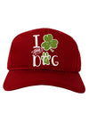 I Shamrock my Dog Adult Baseball Cap Hat-Baseball Cap-TooLoud-Red-One-Size-Fits-Most-Davson Sales
