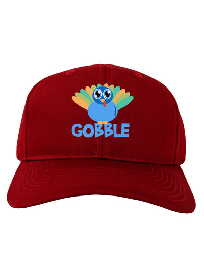 Cute Gobble Turkey Blue Adult Dark Baseball Cap Hat-Baseball Cap-TooLoud-Red-One Size-Davson Sales