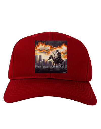 Grimm Reaper Halloween Design Adult Baseball Cap Hat-Mens-BaseballCaps-TooLoud-Red-One-Size-Fits-Most-Davson Sales