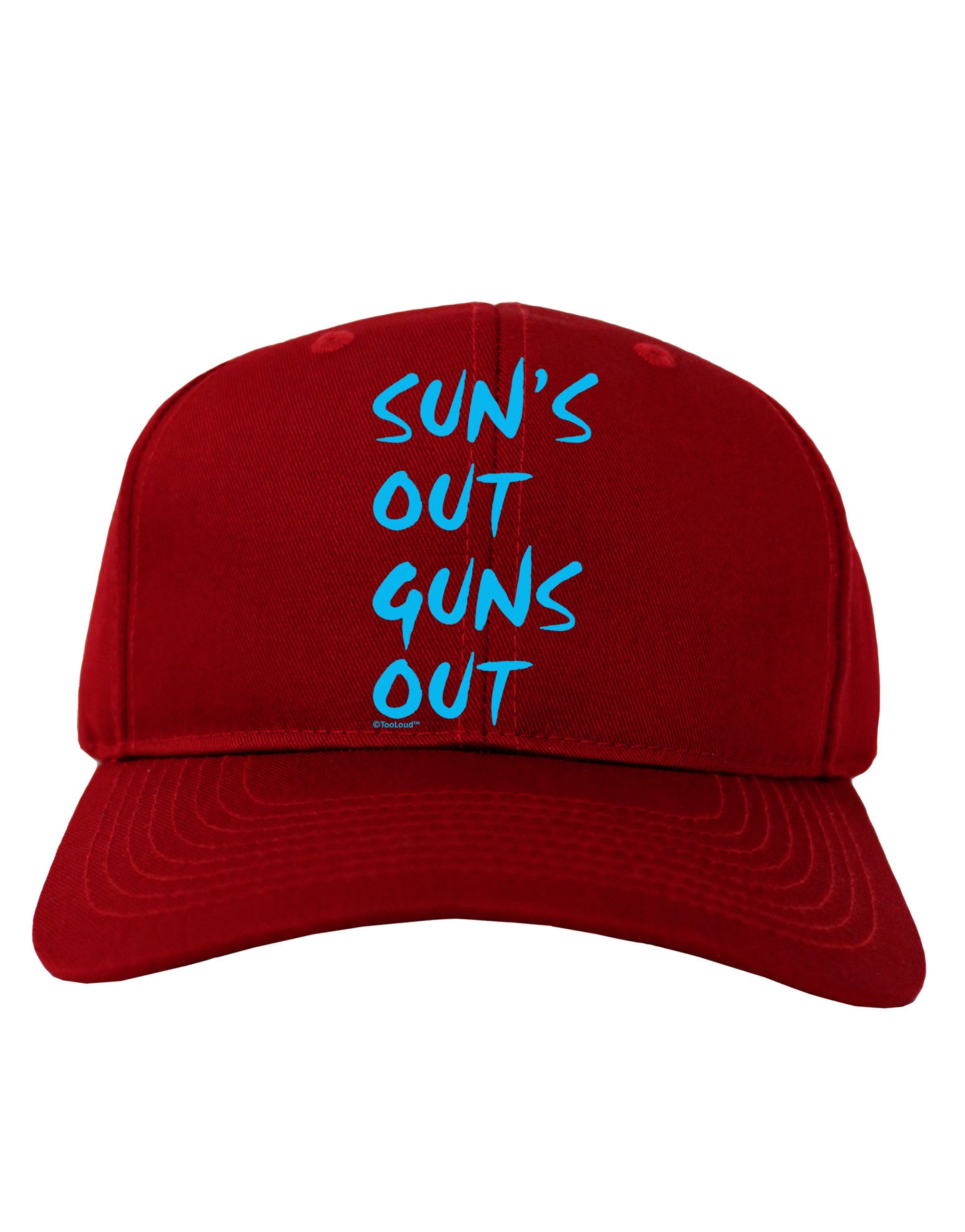 Suns Out Guns Out - Blue Adult Dark Baseball Cap Hat-Baseball Cap-TooLoud-Red-One Size-Davson Sales