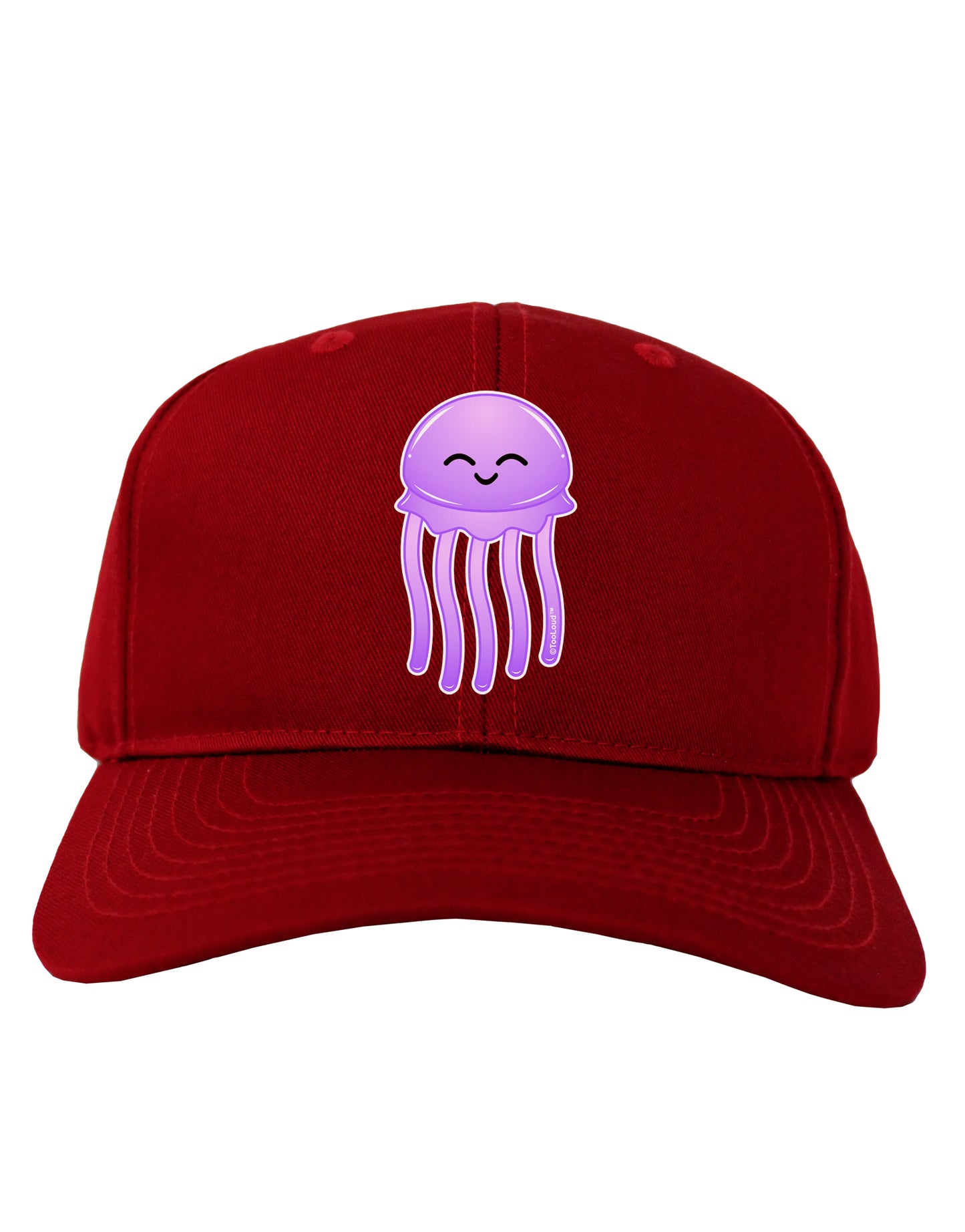 Cute Jellyfish Adult Dark Baseball Cap Hat by TooLoud-Baseball Cap-TooLoud-Red-One Size-Davson Sales