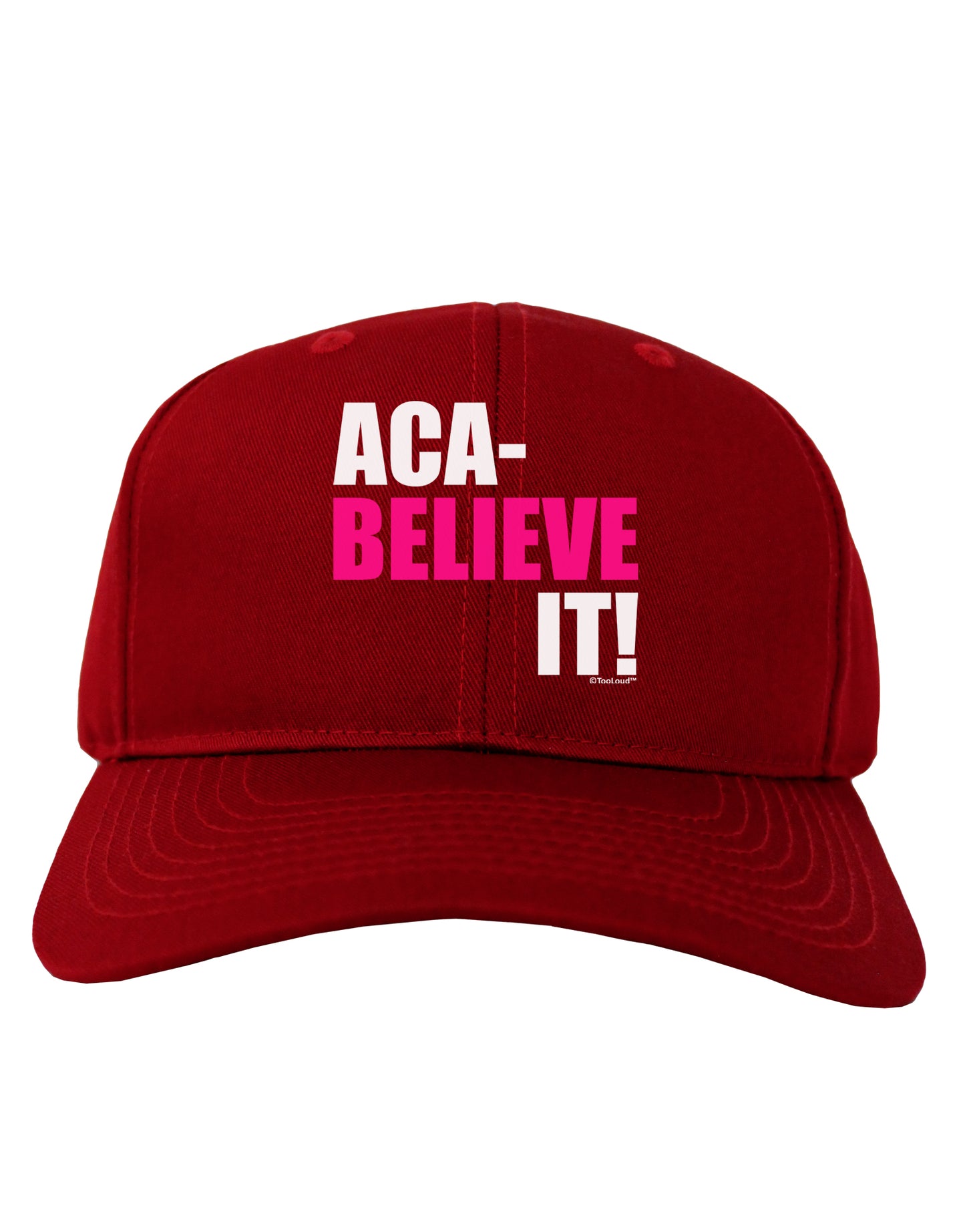 Aca Believe It Adult Dark Baseball Cap Hat-Baseball Cap-TooLoud-Red-One Size-Davson Sales