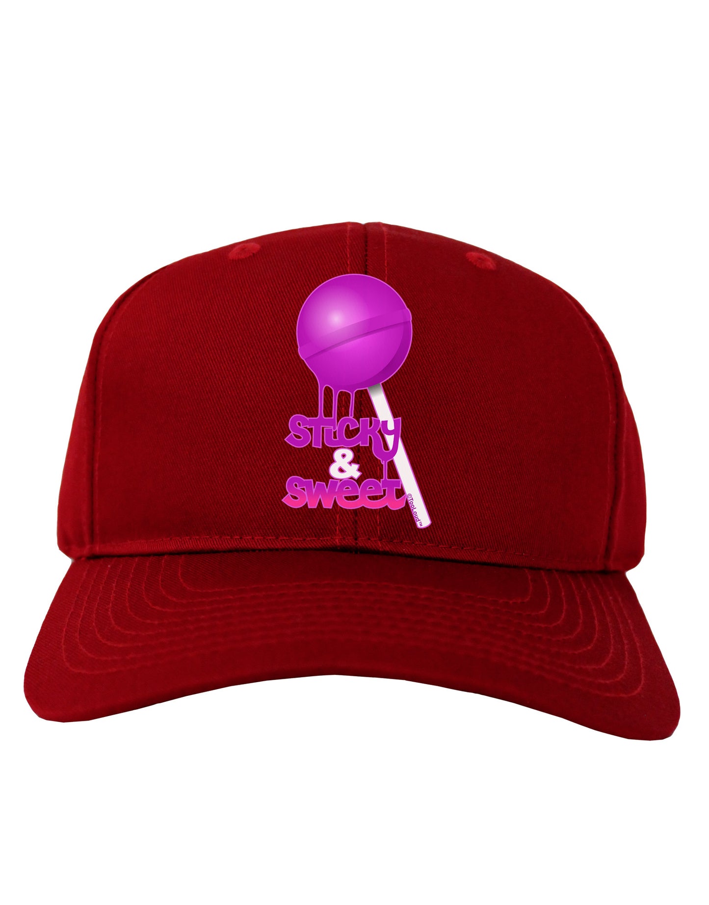 Sticky & Sweet Lollipop Adult Dark Baseball Cap Hat-Baseball Cap-TooLoud-Red-One Size-Davson Sales