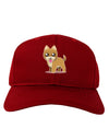 Kawaii Standing Puppy Adult Dark Baseball Cap Hat