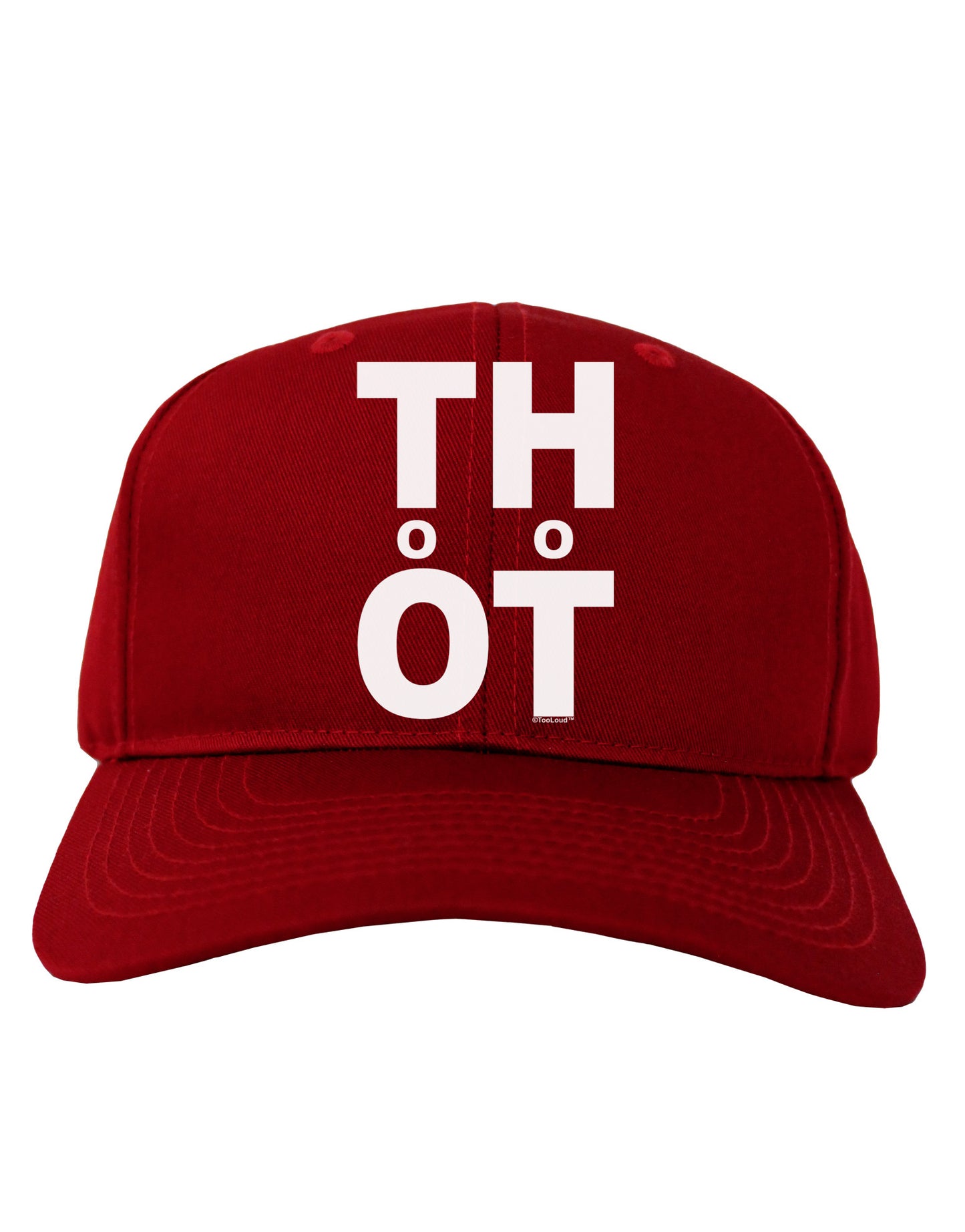 THOT Too Hot Adult Dark Baseball Cap Hat-Baseball Cap-TooLoud-Red-One Size-Davson Sales