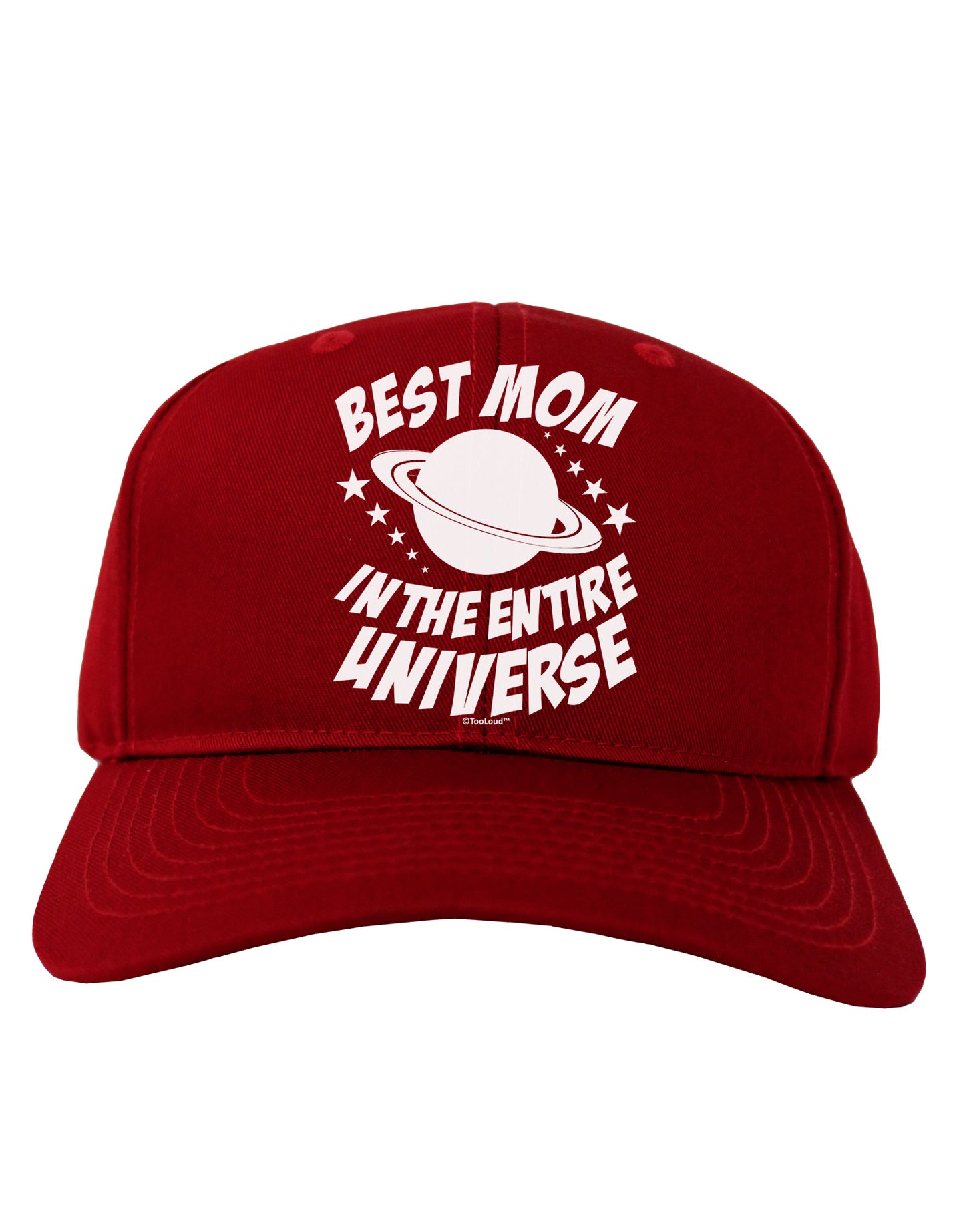 Best Mom in the Entire Universe Adult Dark Baseball Cap Hat by TooLoud-Baseball Cap-TooLoud-Red-One Size-Davson Sales
