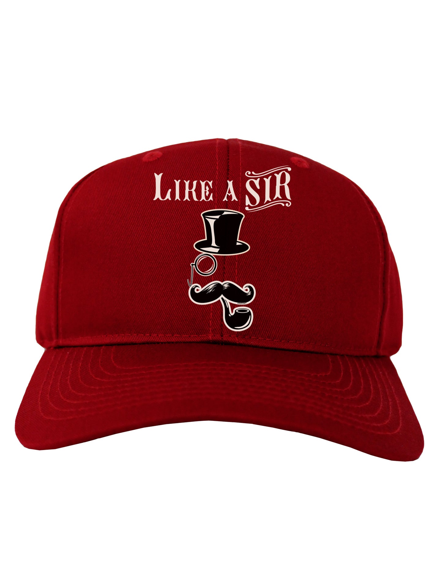 Like A Sir - Super Classy Adult Dark Baseball Cap Hat-Baseball Cap-TooLoud-Red-One Size-Davson Sales