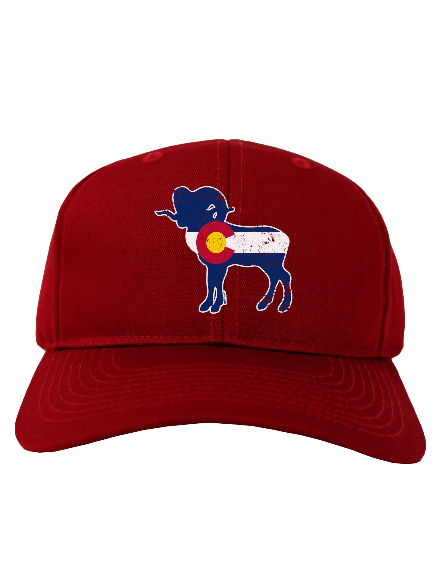 Grunge Colorado Emblem Flag Adult Baseball Cap Hat-Baseball Cap-TooLoud-Red-One-Size-Fits-Most-Davson Sales