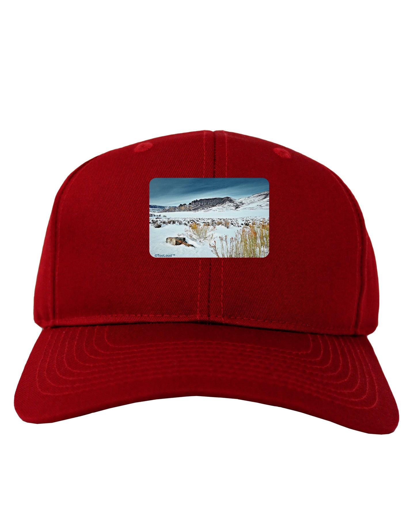 CO Snow Scene Adult Dark Baseball Cap Hat-Baseball Cap-TooLoud-Red-One Size-Davson Sales
