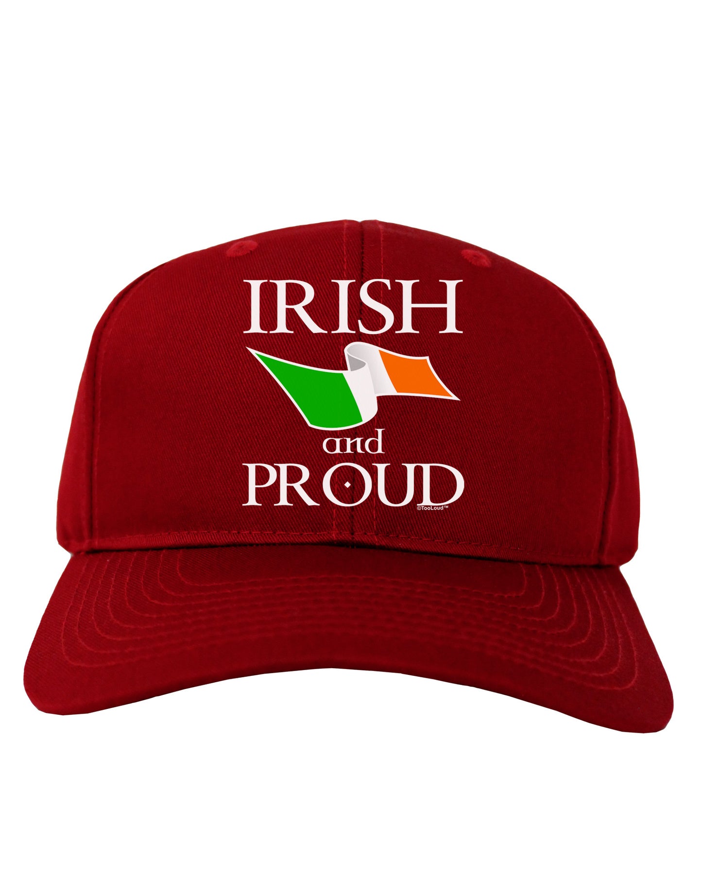 Irish and Proud Adult Dark Baseball Cap Hat-Baseball Cap-TooLoud-Red-One Size-Davson Sales