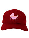 Baby Girl Carriage Adult Dark Baseball Cap Hat-Baseball Cap-TooLoud-Red-One Size-Davson Sales