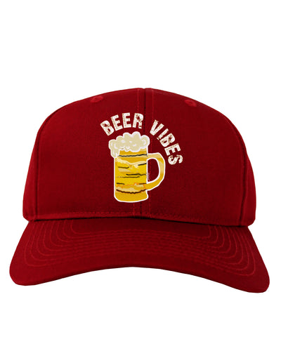 Beer Vibes Adult Baseball Cap Hat-Baseball Cap-TooLoud-Red-One-Size-Fits-Most-Davson Sales