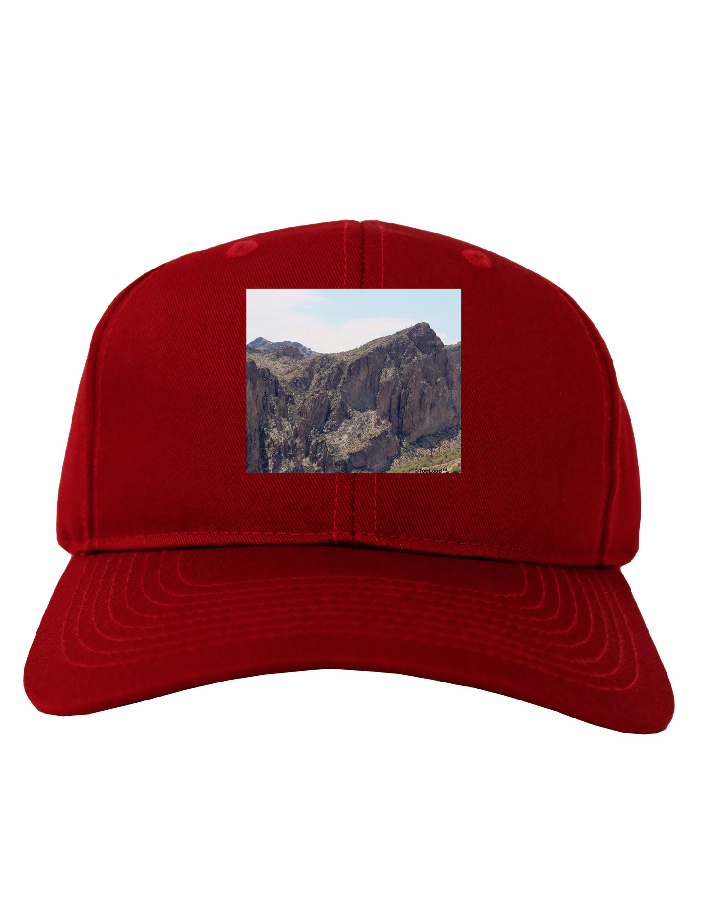 Arizona Saguaro Lake Mountains Adult Dark Baseball Cap Hat-Baseball Cap-TooLoud-Red-One Size-Davson Sales