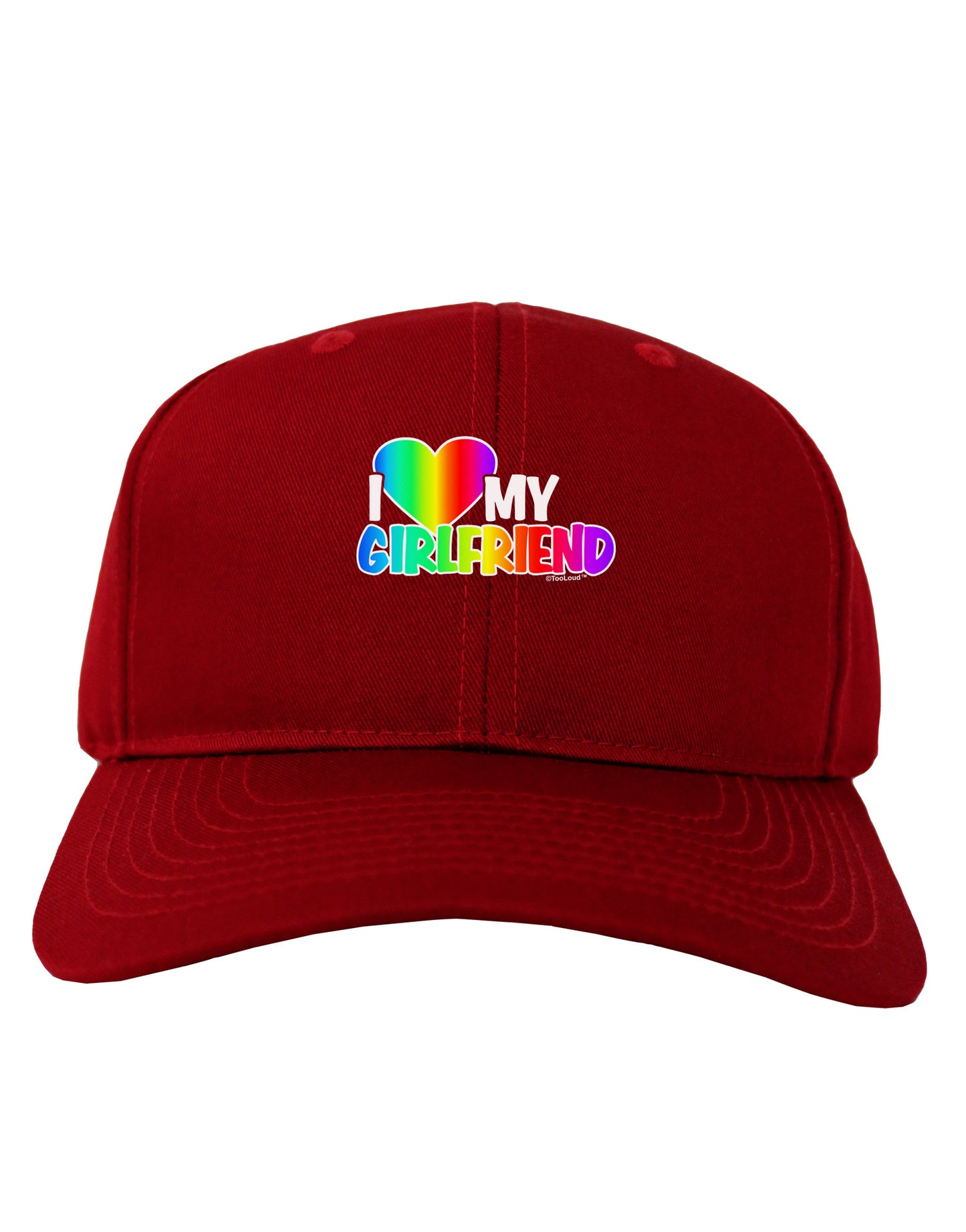 I Heart My Girlfriend - Rainbow Adult Dark Baseball Cap Hat-Baseball Cap-TooLoud-Red-One Size-Davson Sales