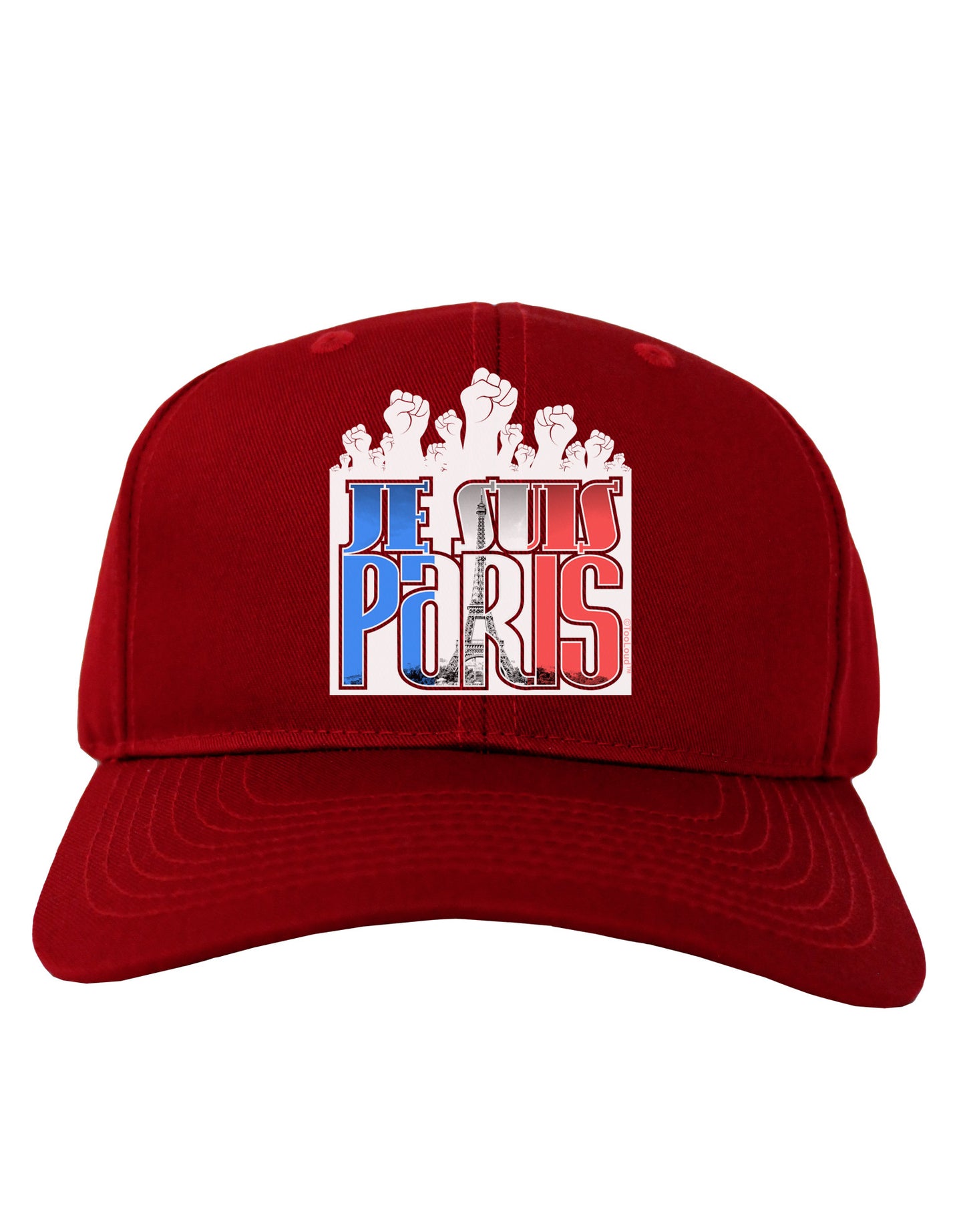 Je Suis Paris - Strong Adult Dark Baseball Cap Hat by-Baseball Cap-TooLoud-Red-One Size-Davson Sales