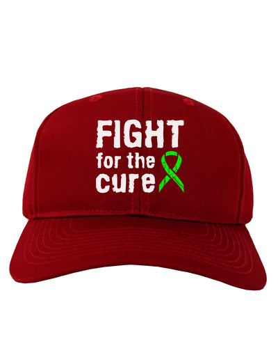 Fight for the Cure - Lime Green Ribbon Lyme Disease Adult Dark Baseball Cap Hat-Baseball Cap-TooLoud-Red-One Size-Davson Sales