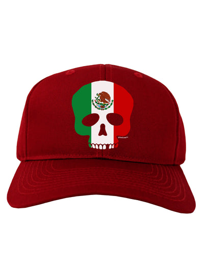 Skull Flag Mexico Adult Dark Baseball Cap Hat-Baseball Cap-TooLoud-Red-One Size-Davson Sales