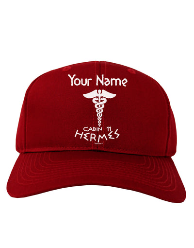 Personalized Cabin 11 Hermes Adult Dark Baseball Cap Hat by-Baseball Cap-TooLoud-Red-One Size-Davson Sales