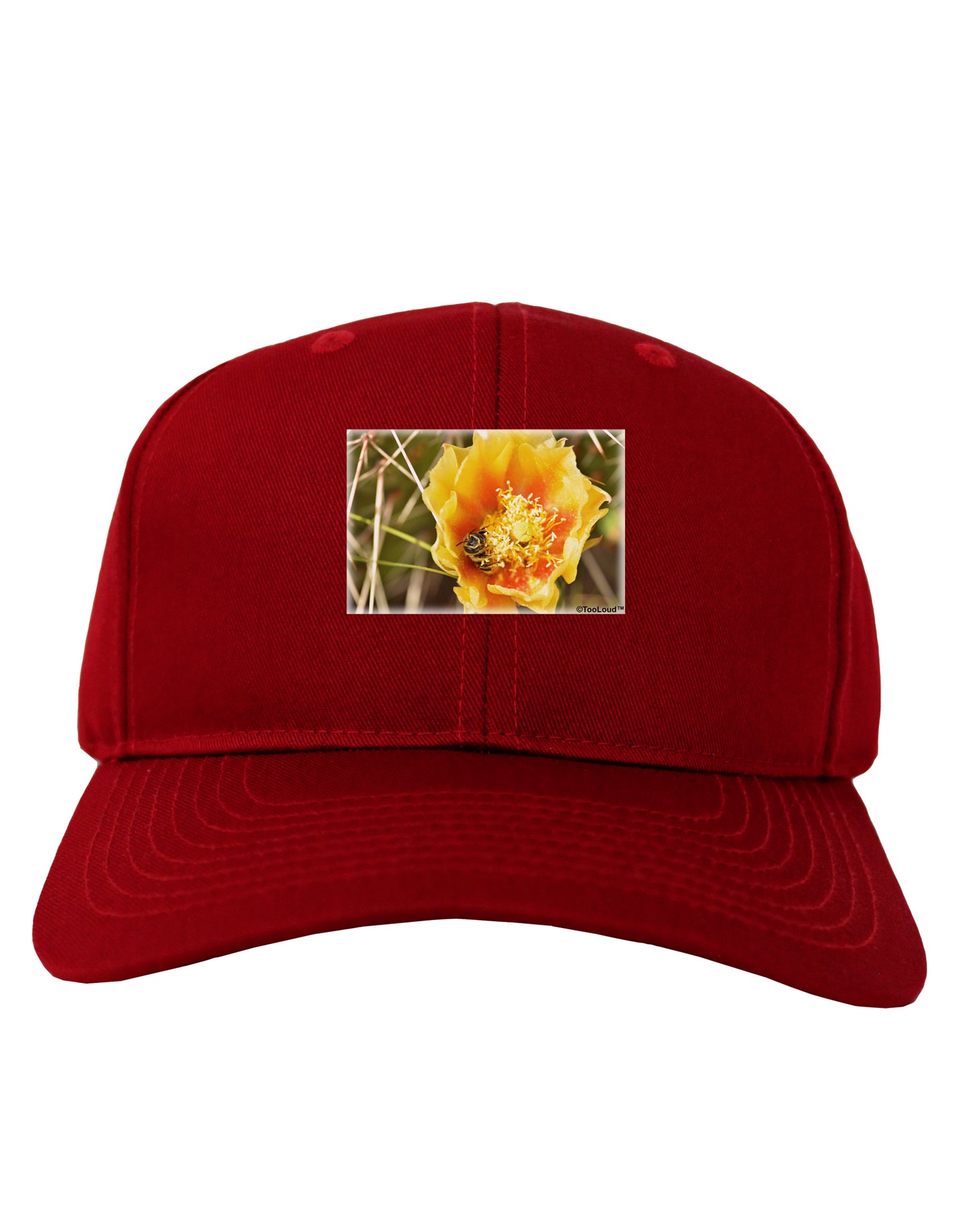 Bee Cactus Adult Dark Baseball Cap Hat-Baseball Cap-TooLoud-Red-One Size-Davson Sales