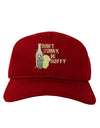 Don't Worry Be Hoppy Dark Adult Dark Baseball Cap Hat-Baseball Cap-TooLoud-Red-One-Size-Fits-Most-Davson Sales