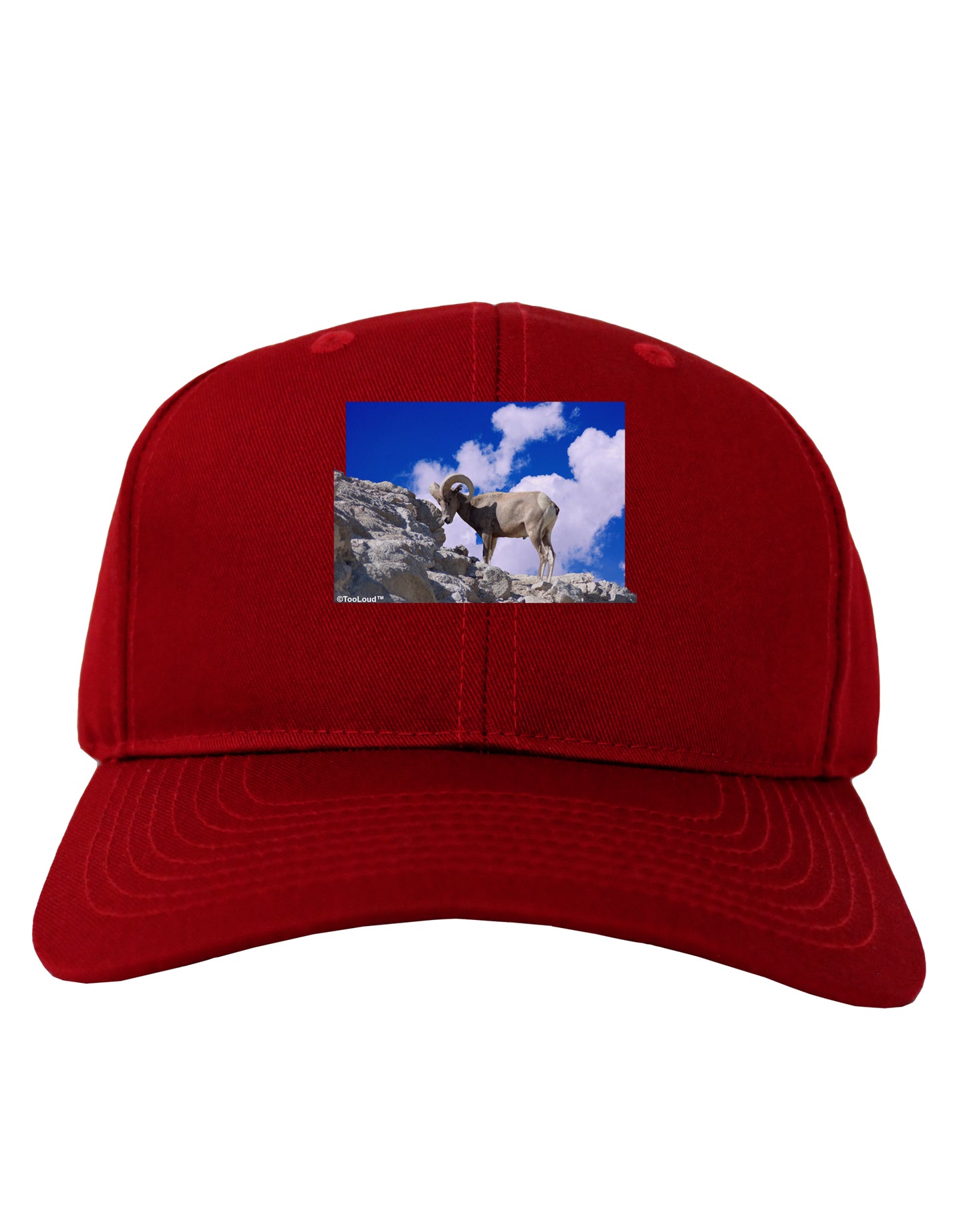 Bighorn Ram Adult Dark Baseball Cap Hat-Baseball Cap-TooLoud-Red-One Size-Davson Sales
