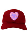 Happy First Mother's Day Mommy - Pink Adult Dark Baseball Cap Hat by TooLoud-Baseball Cap-TooLoud-Red-One Size-Davson Sales