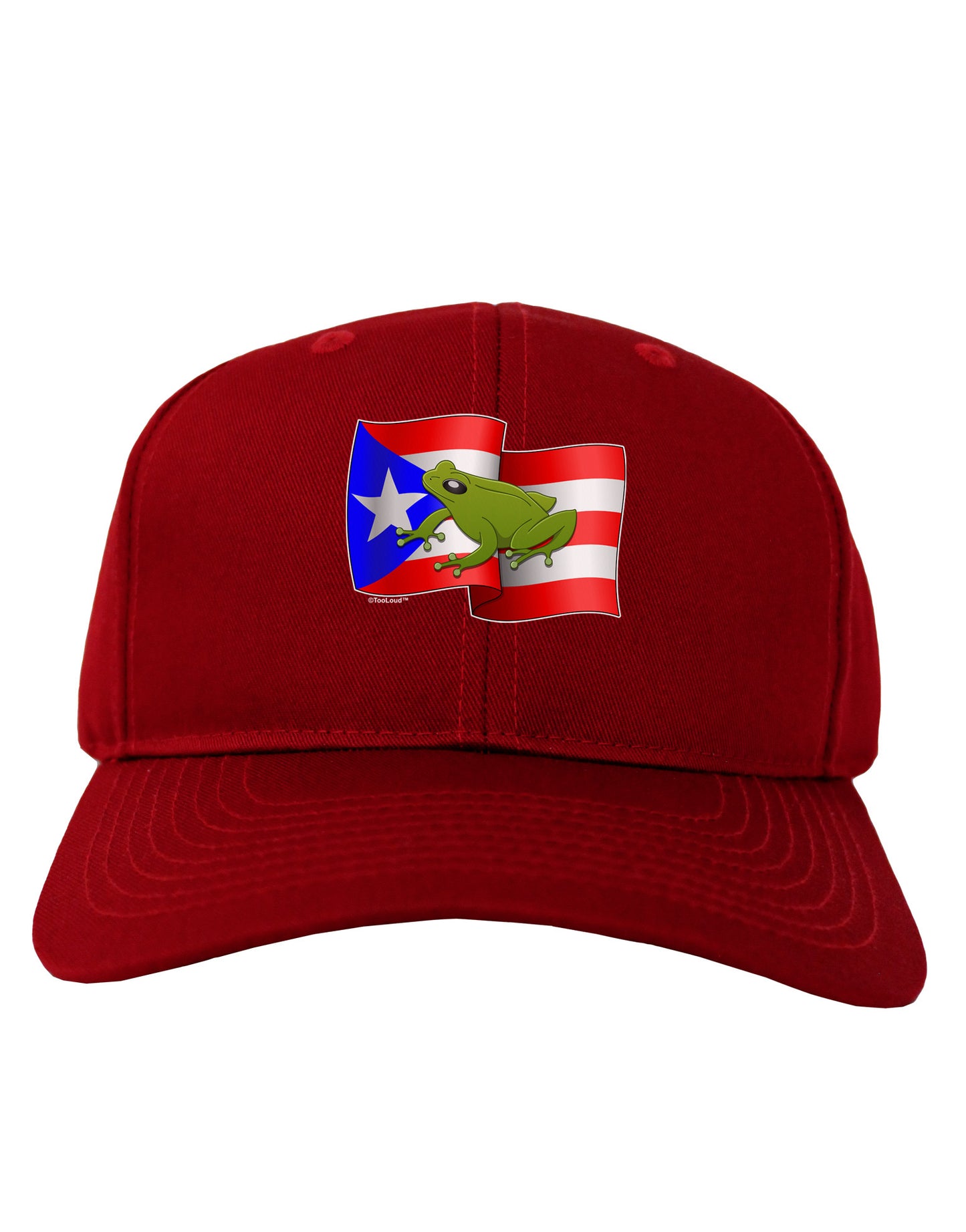 Puerto Rico Coqui Adult Dark Baseball Cap Hat-Baseball Cap-TooLoud-Red-One Size-Davson Sales