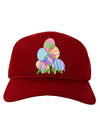 Gel Look Easter Eggs Adult Dark Baseball Cap Hat-Baseball Cap-TooLoud-Red-One Size-Davson Sales