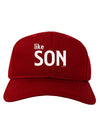 Matching Like Father Like Son Design - Like Son Adult Dark Baseball Cap Hat by TooLoud-Baseball Cap-TooLoud-Red-One Size-Davson Sales