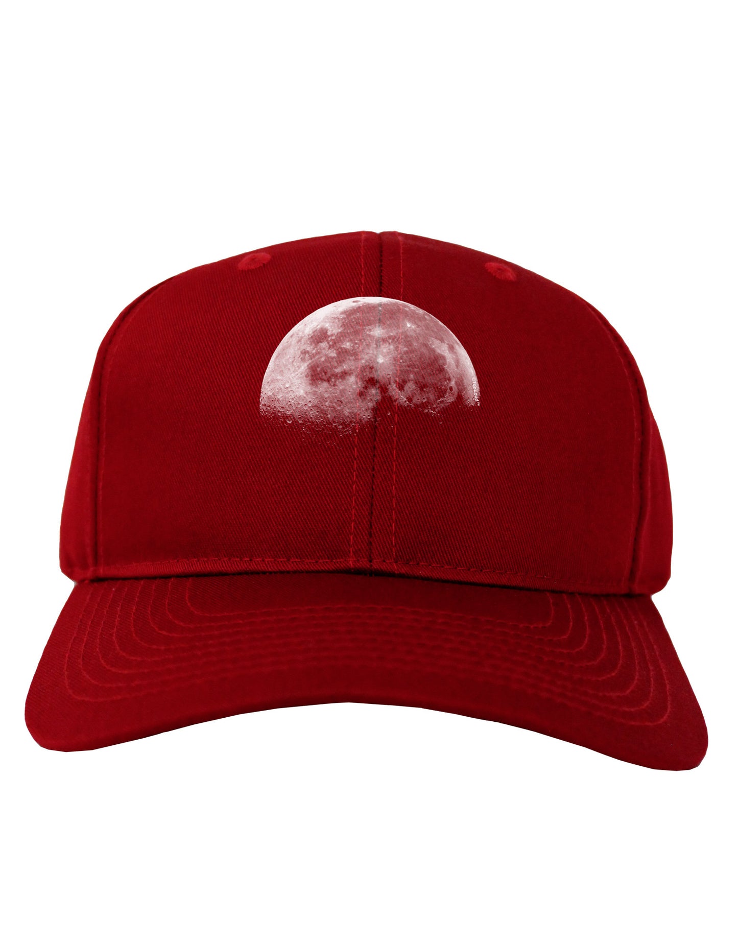 Moon of Earth Adult Dark Baseball Cap Hat-Baseball Cap-TooLoud-Red-One Size-Davson Sales