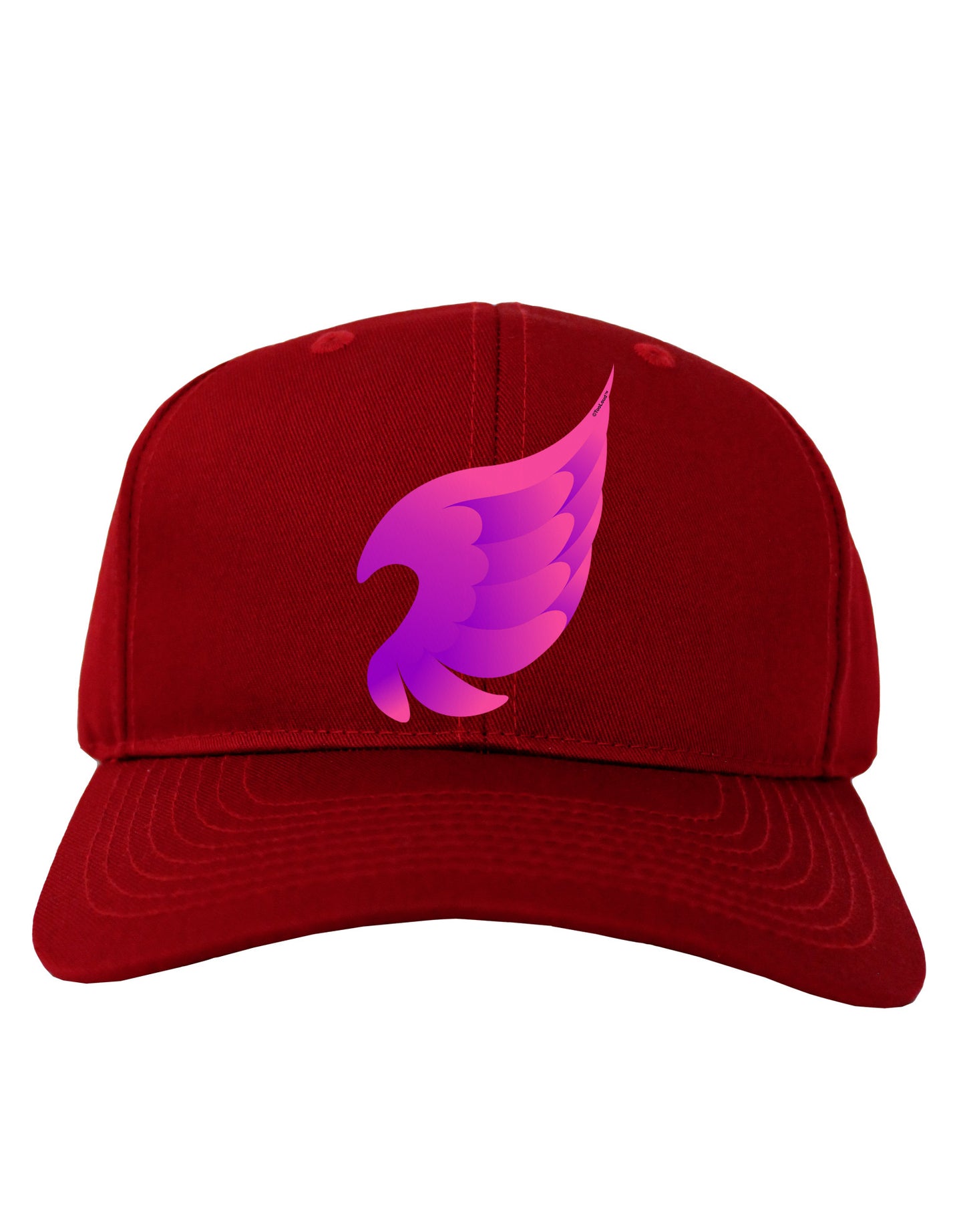 Cute Single Angel Wing Adult Dark Baseball Cap Hat-Baseball Cap-TooLoud-Red-One Size-Davson Sales