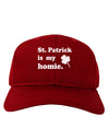 St Patrick is my Homie Adult Dark Baseball Cap Hat-Baseball Cap-TooLoud-Red-One Size-Davson Sales