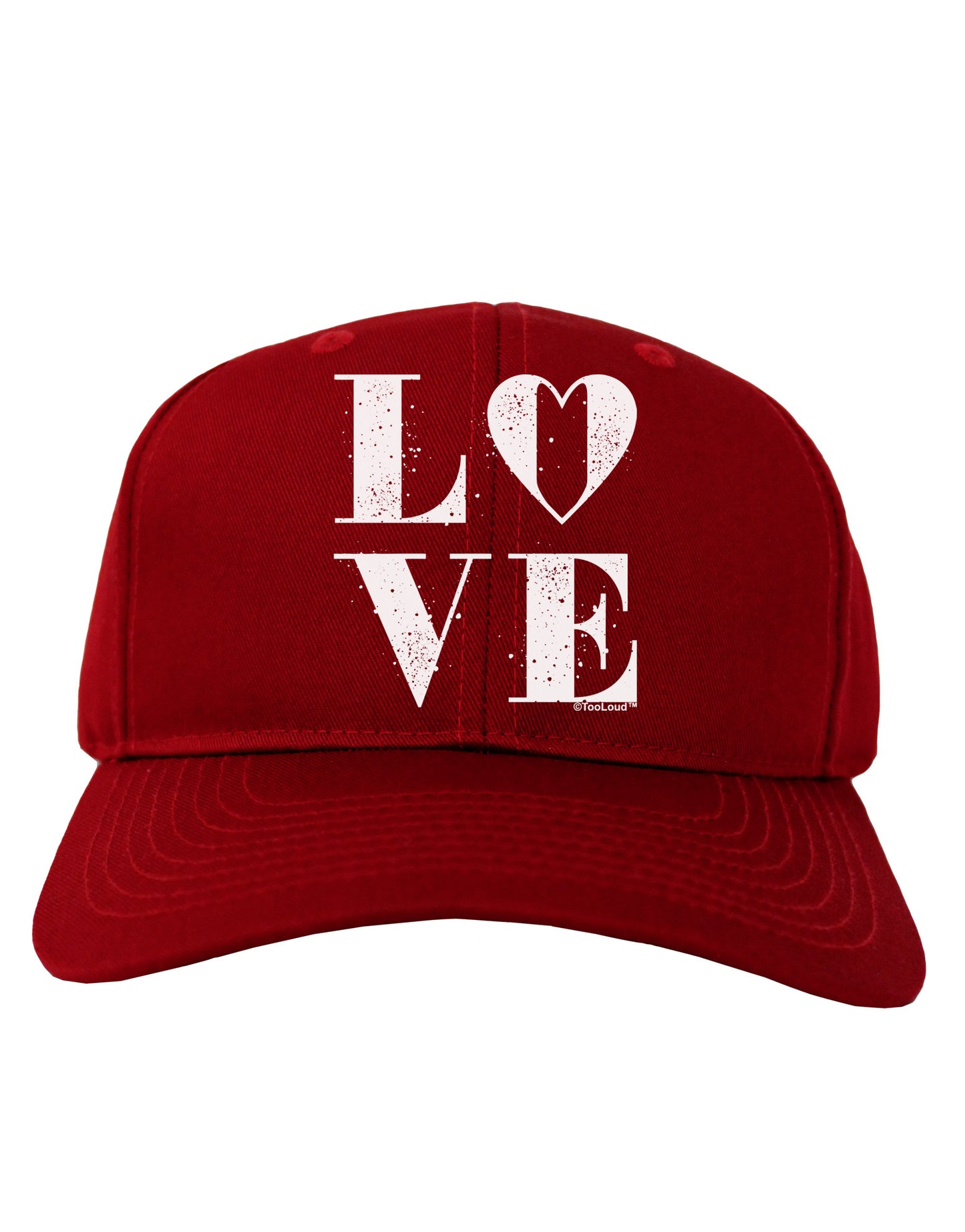 Love Splatter Adult Dark Baseball Cap Hat-Baseball Cap-TooLoud-Red-One Size-Davson Sales