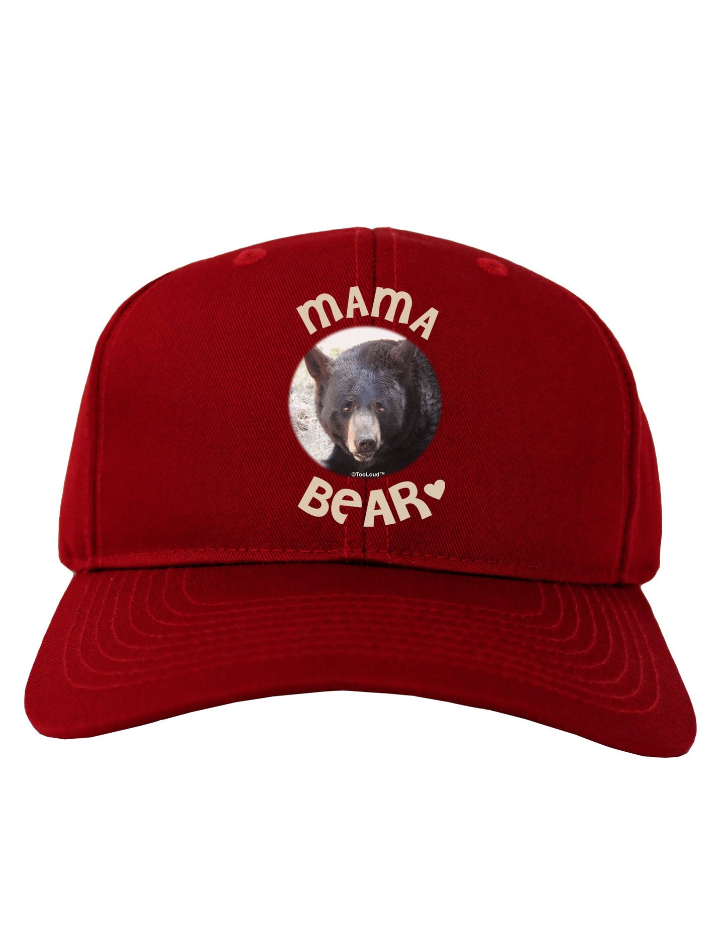 Black Bear - Mama Bear Adult Dark Baseball Cap Hat-Baseball Cap-TooLoud-Red-One Size-Davson Sales
