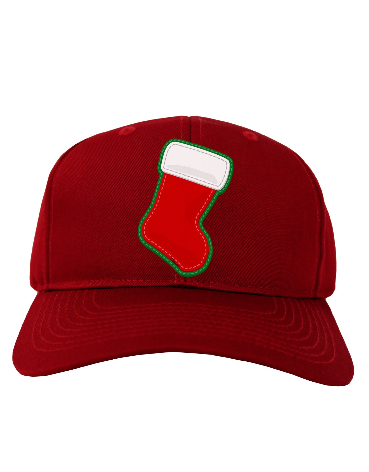 Cute Faux Applique Christmas Stocking Adult Dark Baseball Cap Hat-Baseball Cap-TooLoud-Red-One Size-Davson Sales