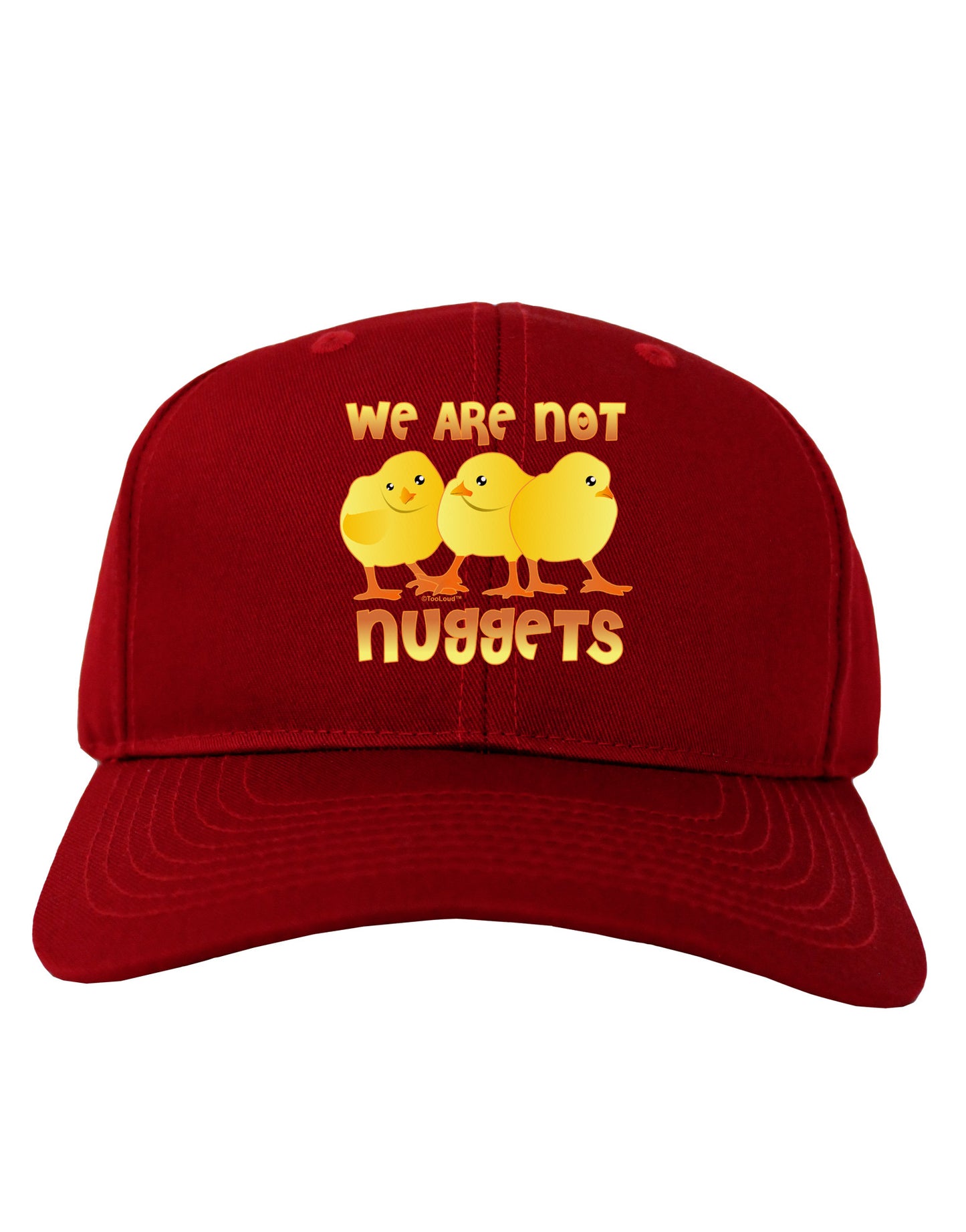We Are Not Nuggets Adult Dark Baseball Cap Hat-Baseball Cap-TooLoud-Red-One Size-Davson Sales