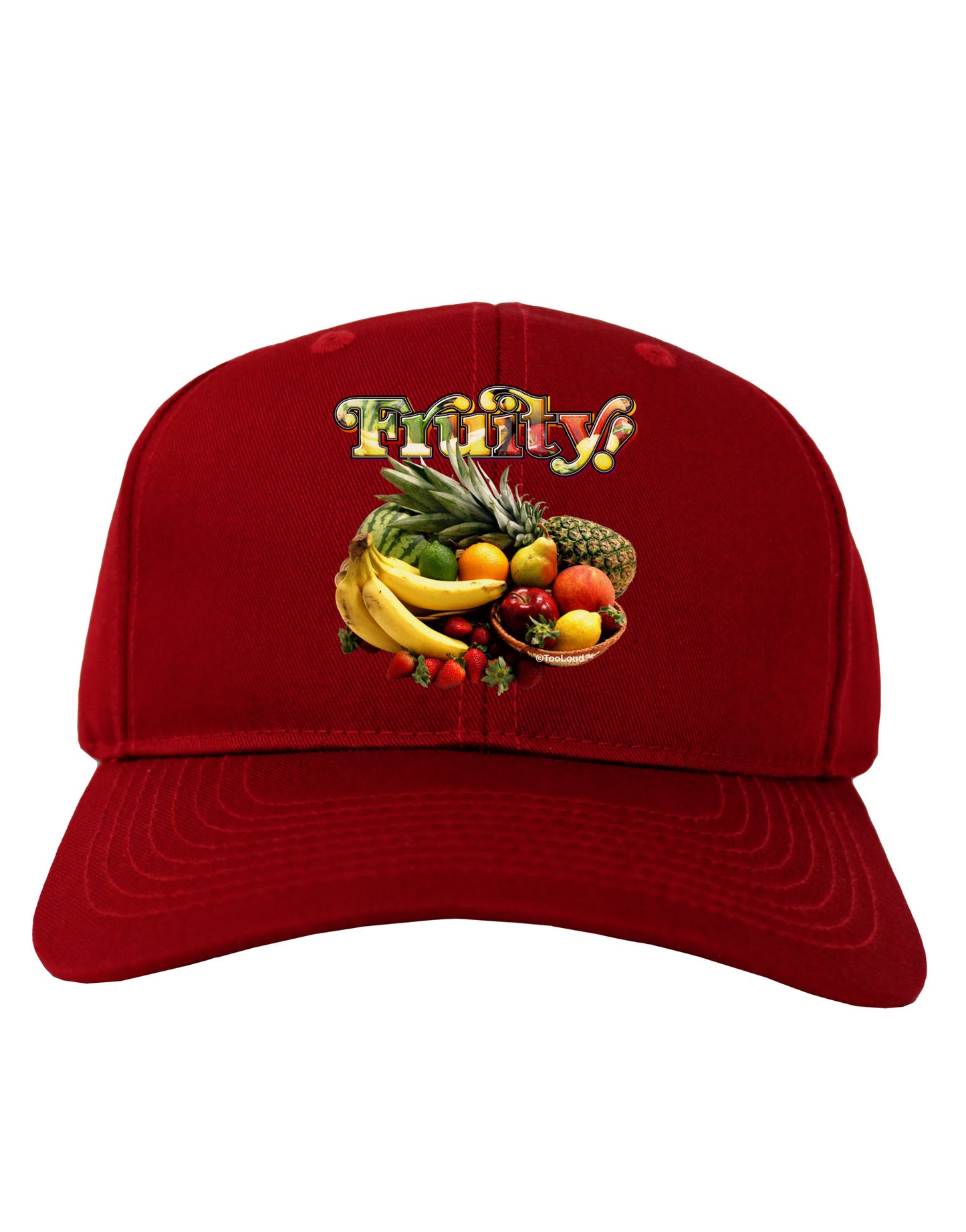 Fruity Fruit Basket 2 Adult Dark Baseball Cap Hat-Baseball Cap-TooLoud-Red-One Size-Davson Sales