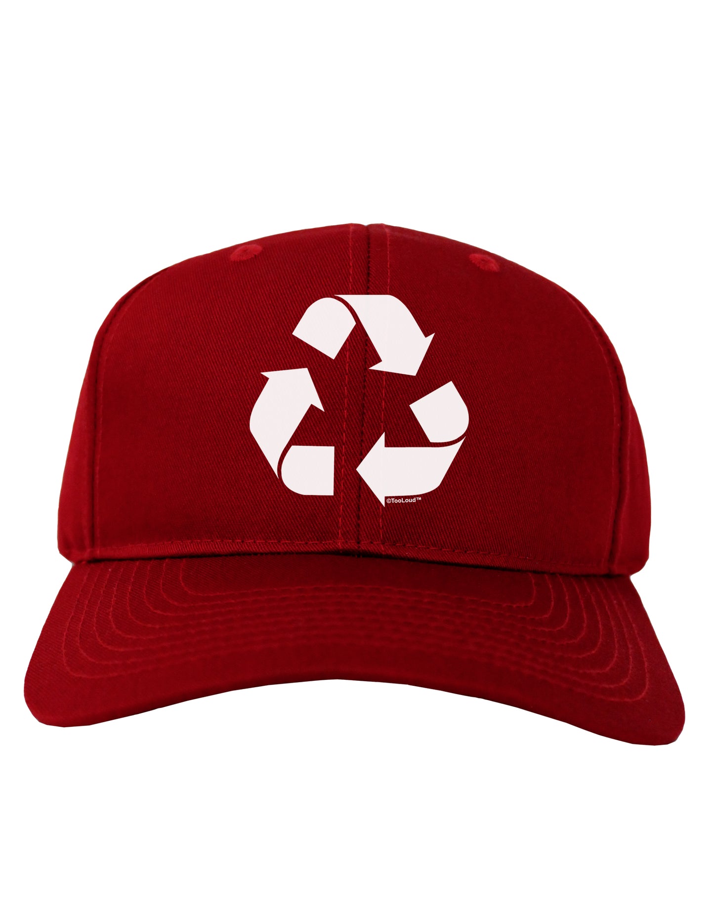Recycle Black and White Adult Dark Baseball Cap Hat by TooLoud-Baseball Cap-TooLoud-Red-One Size-Davson Sales