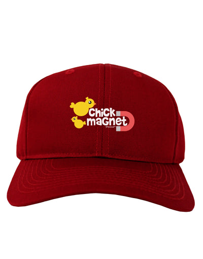 Cute Chick Magnet Design Adult Dark Baseball Cap Hat-Baseball Cap-TooLoud-Red-One Size-Davson Sales