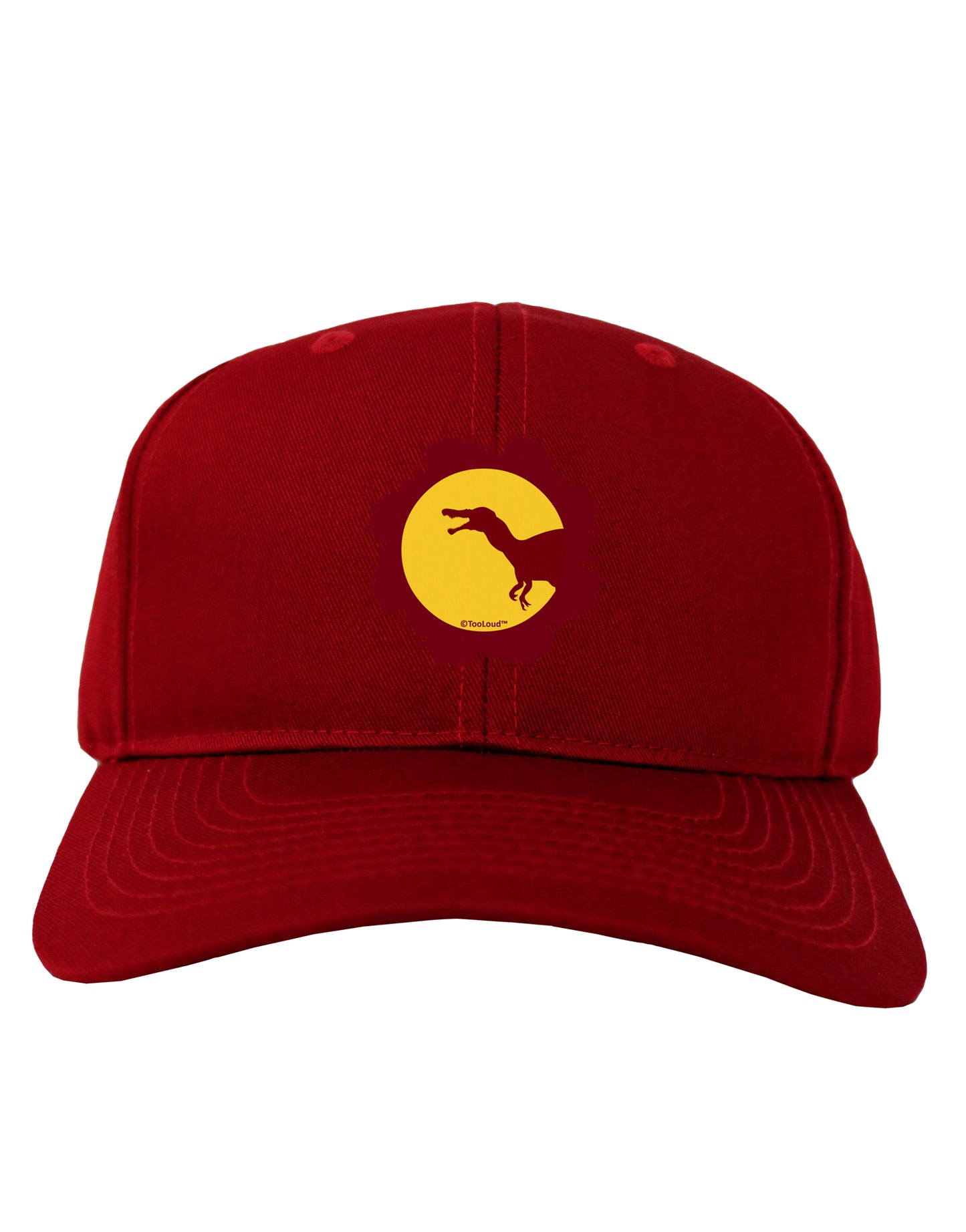 Dinosaur Silhouette Splatter Design Adult Dark Baseball Cap Hat by TooLoud-Baseball Cap-TooLoud-Red-One Size-Davson Sales